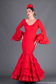 Traje de flamenca Soledad Rojo