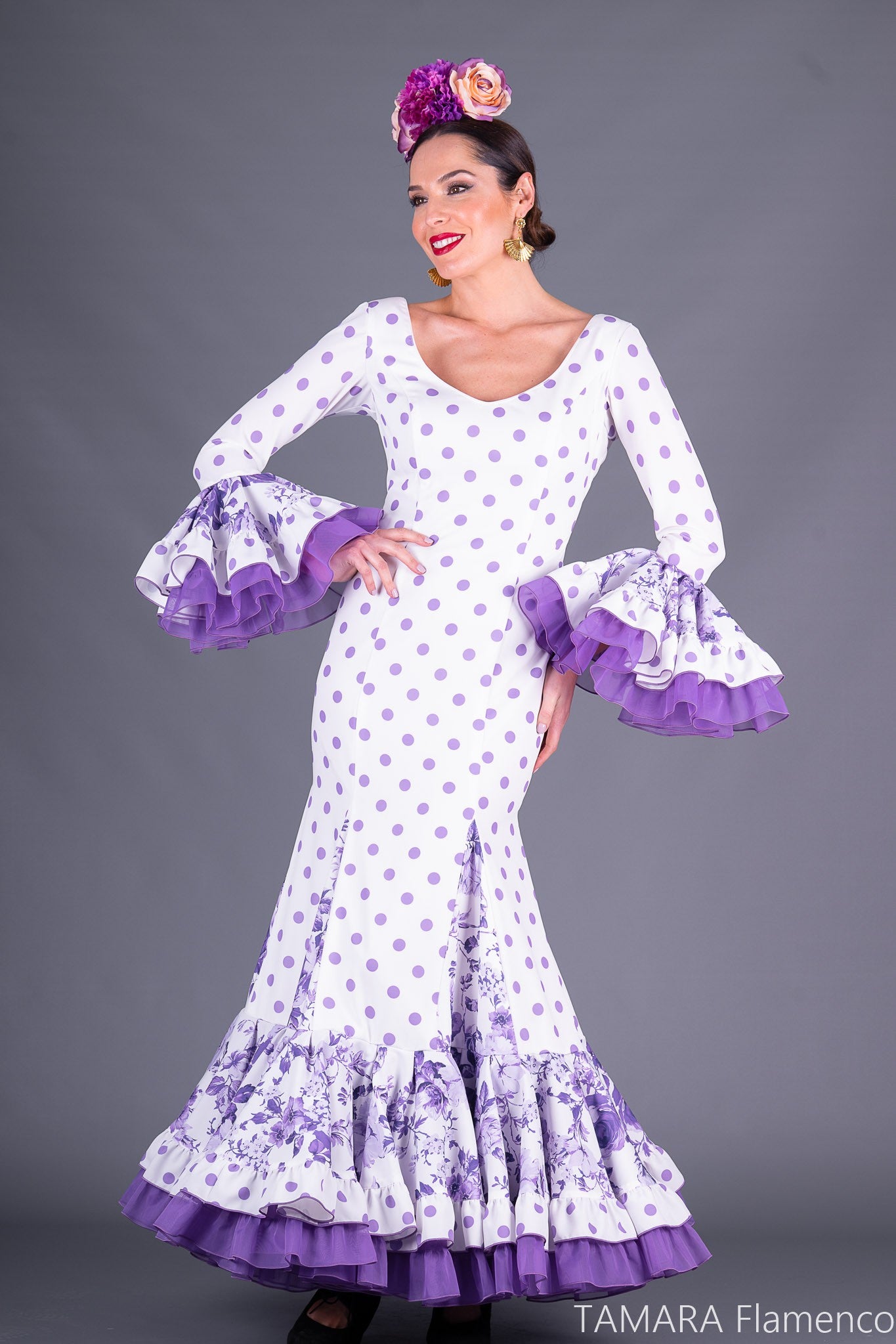 Traje de flamenca Talla 42 - Caracola Talla 42
