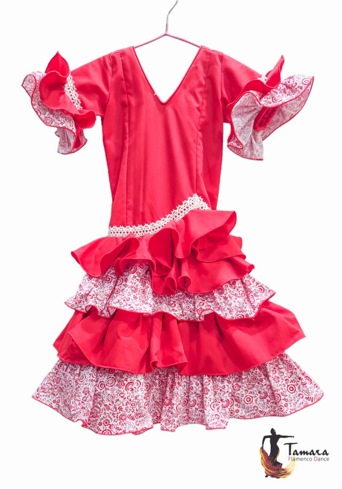 Traje de flamenca niña Dalia Talla 02