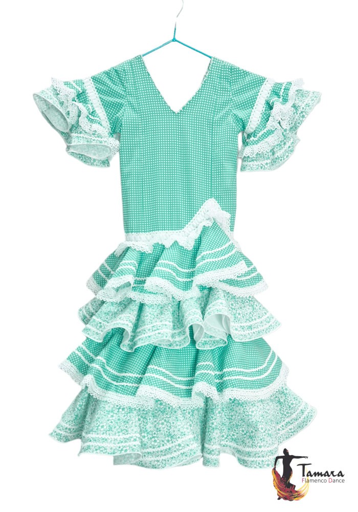 Traje de flamenca niña Aurora Talla 03