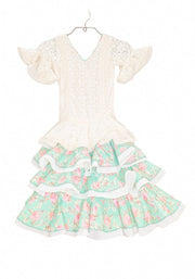 Traje de flamenca niña Cabales Talla 03