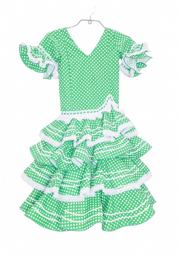 Traje de flamenca niña Aurora Talla 04