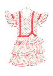 Traje de flamenca niña Roce Talla 01