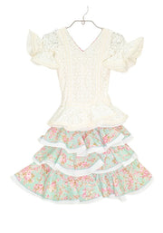Traje de flamenca niña Cabales Talla 03
