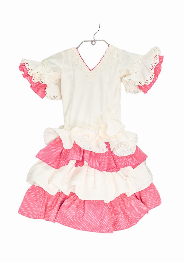 Traje de flamenca niña Verdiales Talla 01