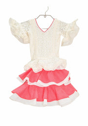 Traje de flamenca niña Cabales Talla 01