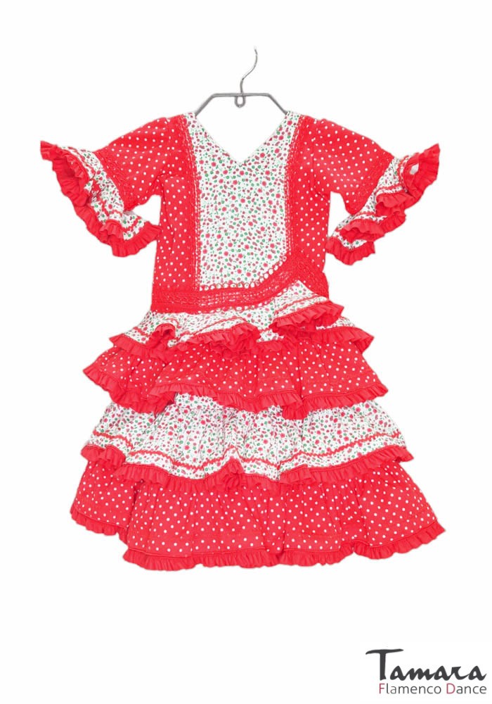 Traje de flamenca niña Olalla Talla 01