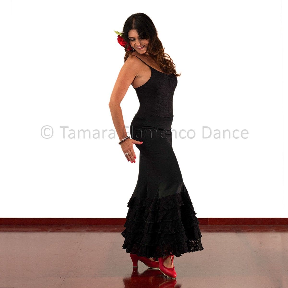 Falda flamenco Aires - Viscosa y encaje