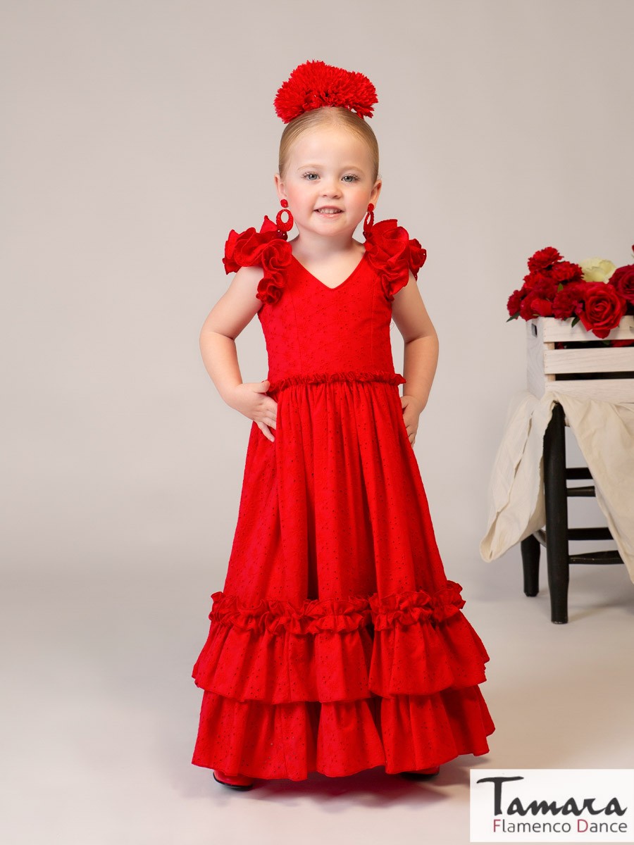 Traje de flamenca niña Abril
