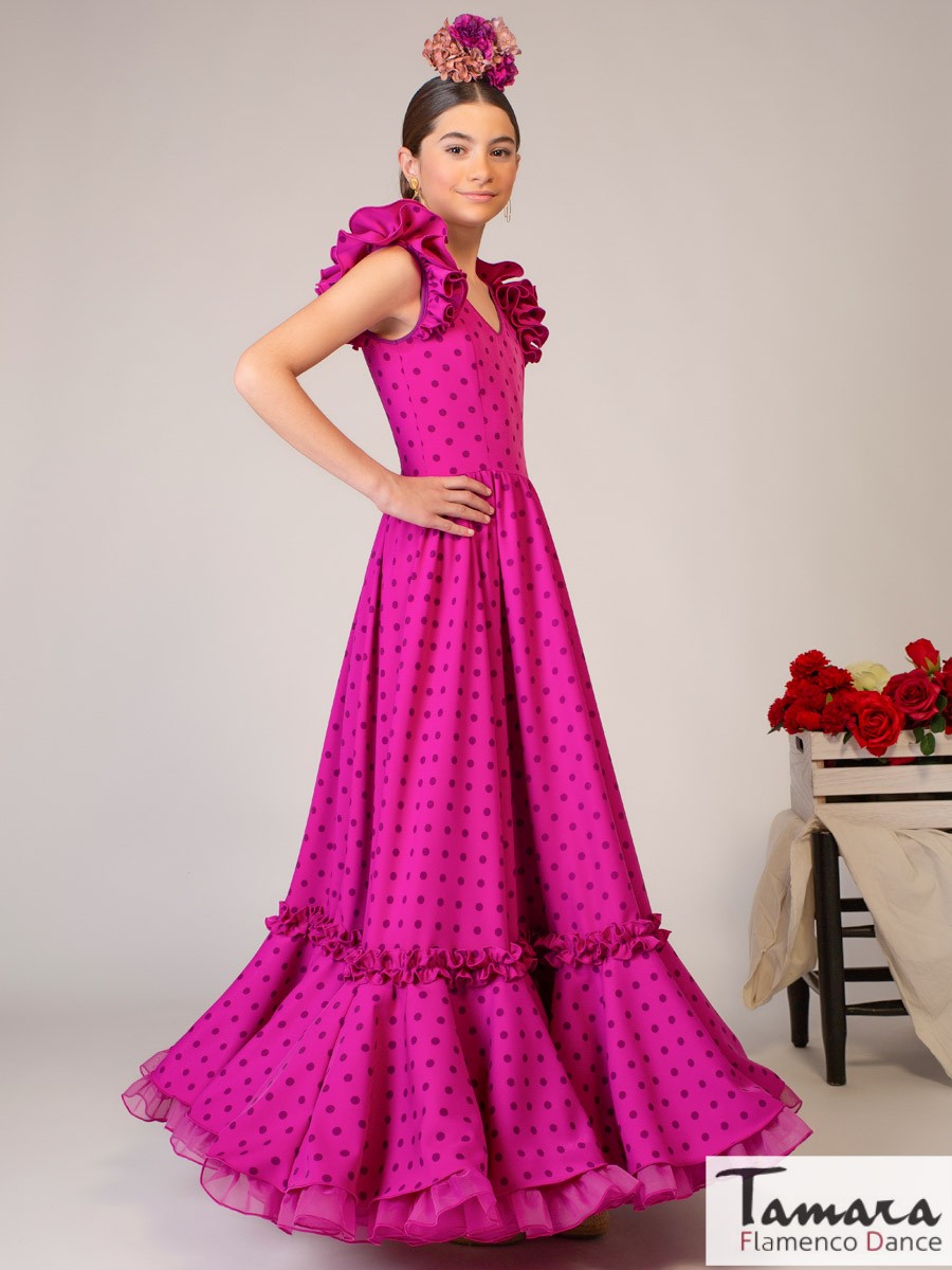 Traje de flamenca niña Paloma