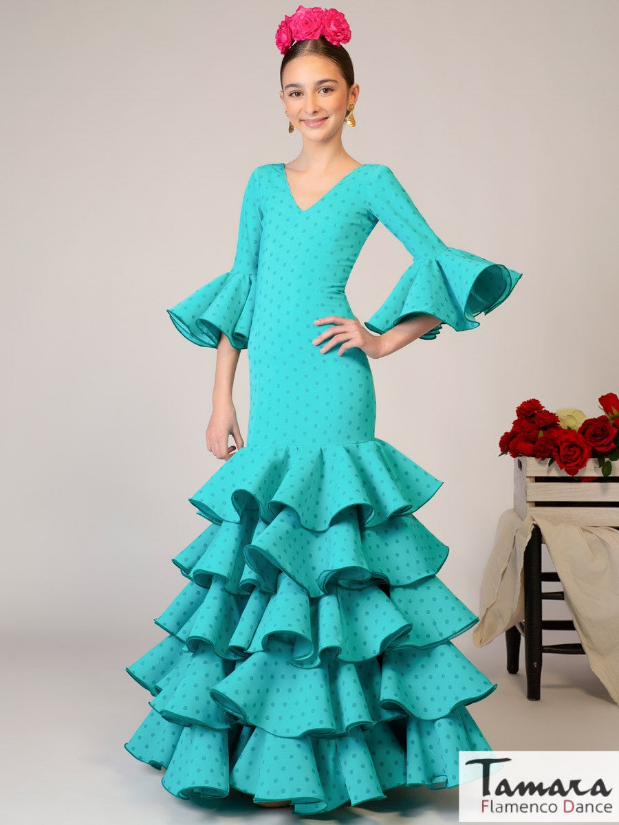 Traje de flamenca niña Lucero Talla 14