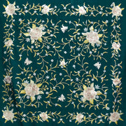 Manila Spring Shawl - Earth and Gold tones Embroidered [8032]