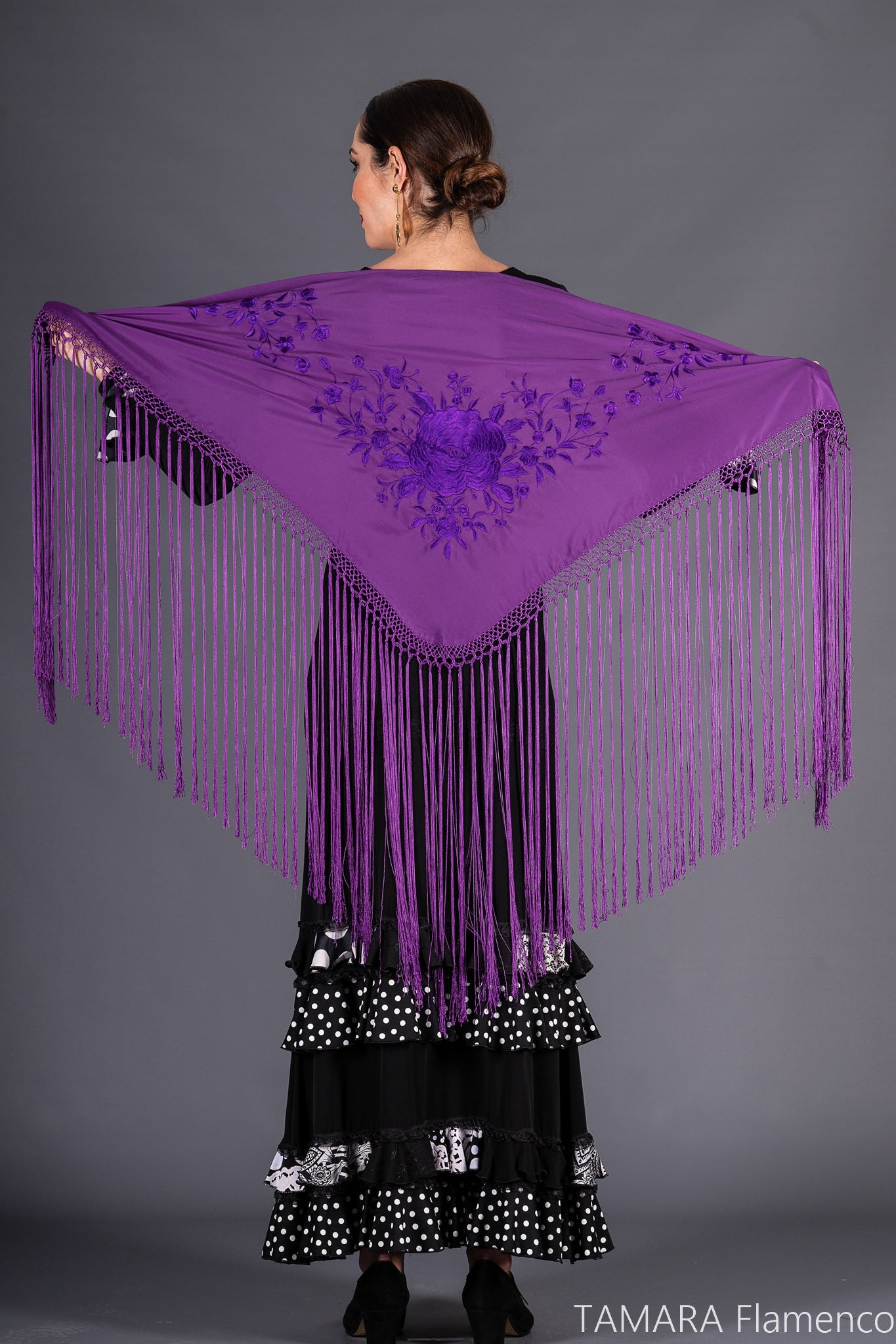 Mantoncillo Toscana - Bordado Morado Morado