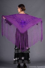 Mantoncillo Toscana - Bordado Morado Morado