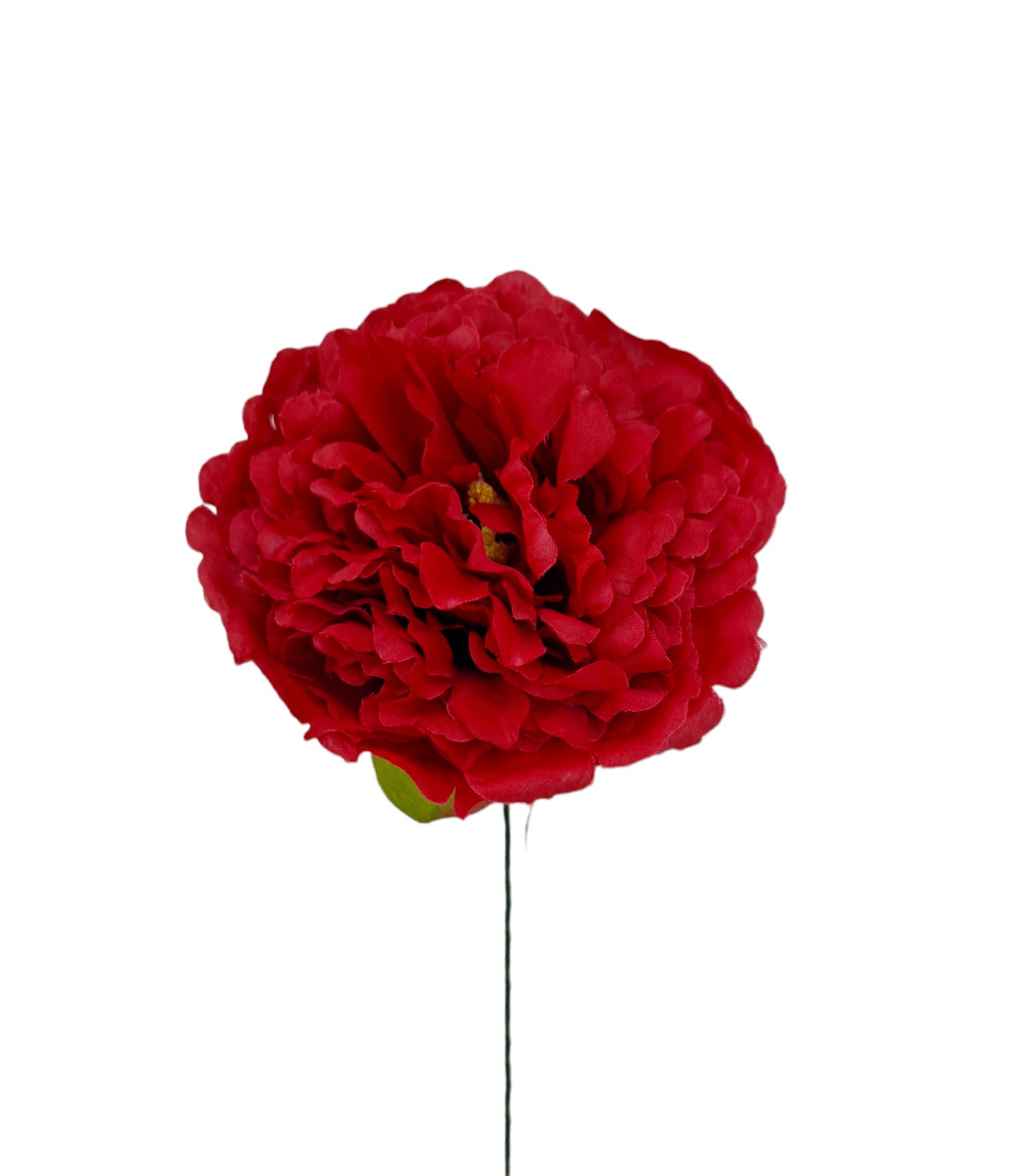 Flor Flamenca Peonia - 12 cm Rojo