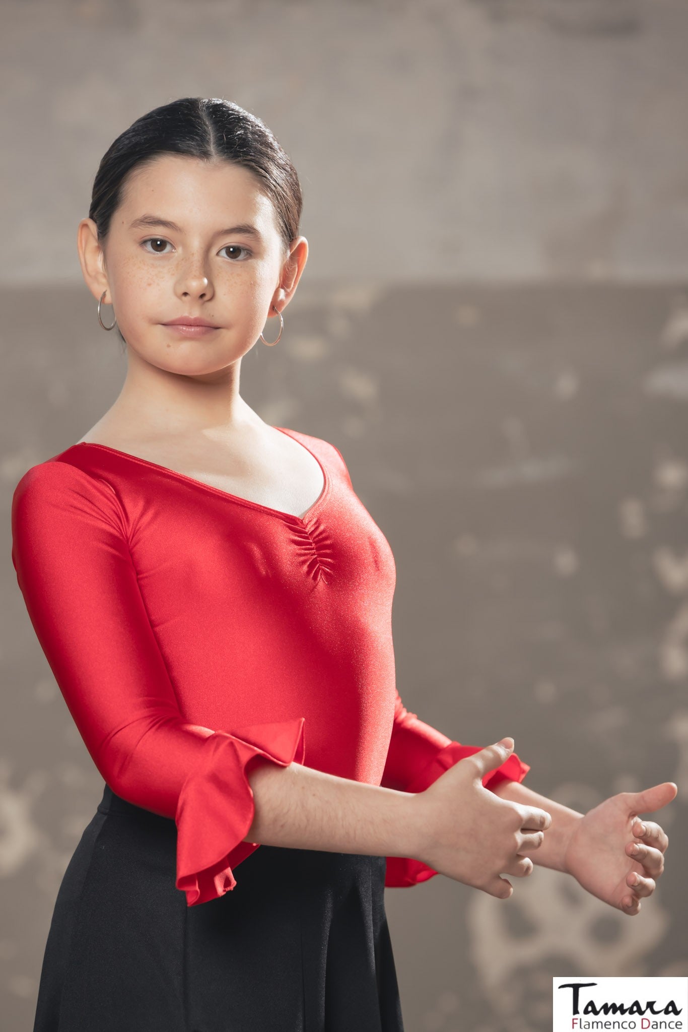 Flamenco bodysuit for girls in Jaén - Lycra | Tamara Flamenco