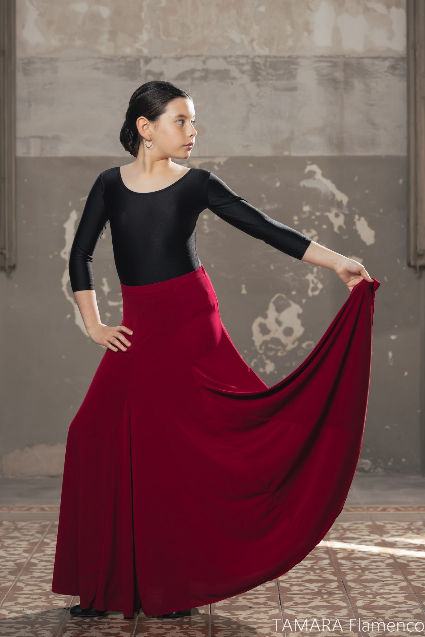 Falda flamenco Manilva Niña - Punto elástico