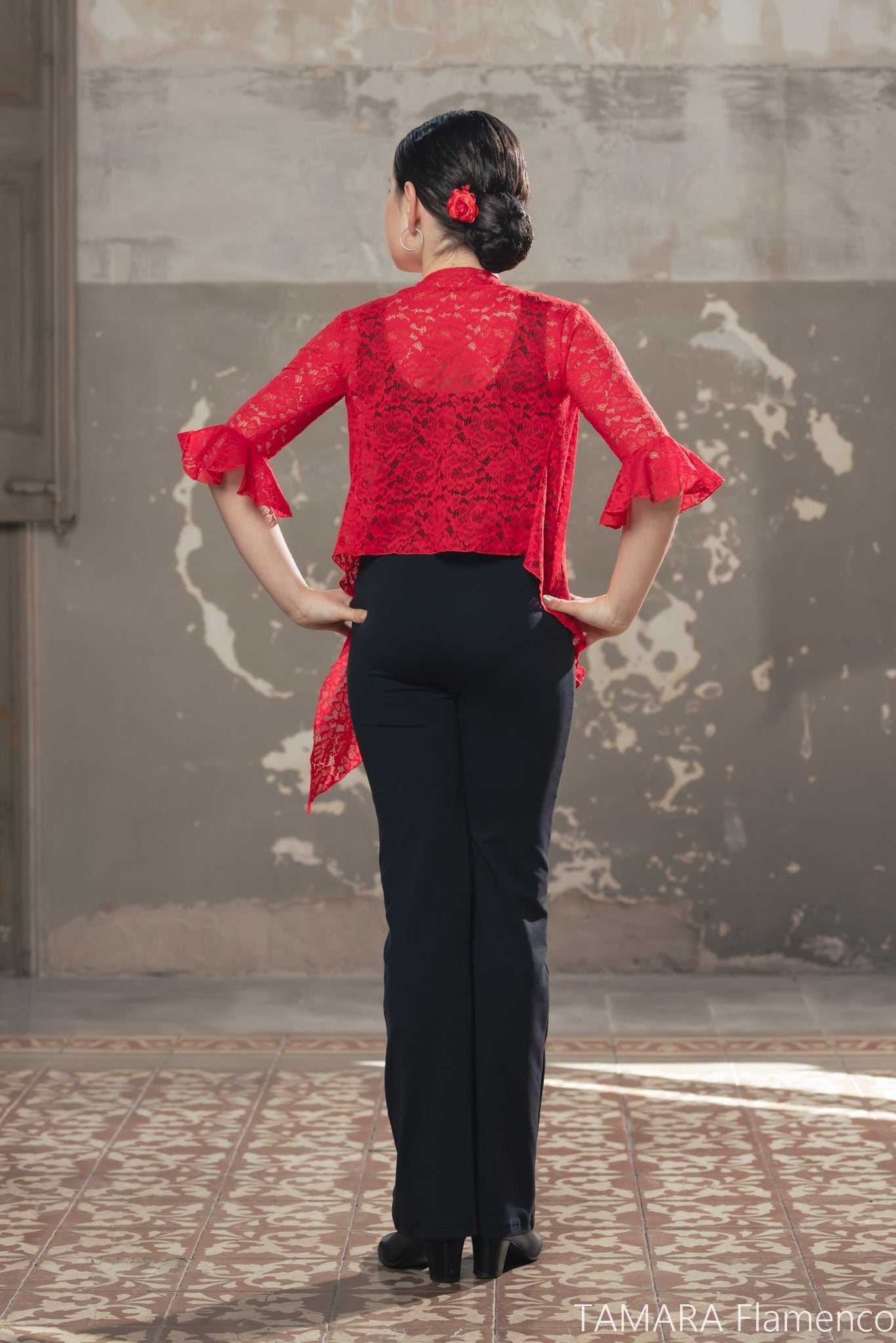 Pantalon flamenco Niña - Algodon Supplex