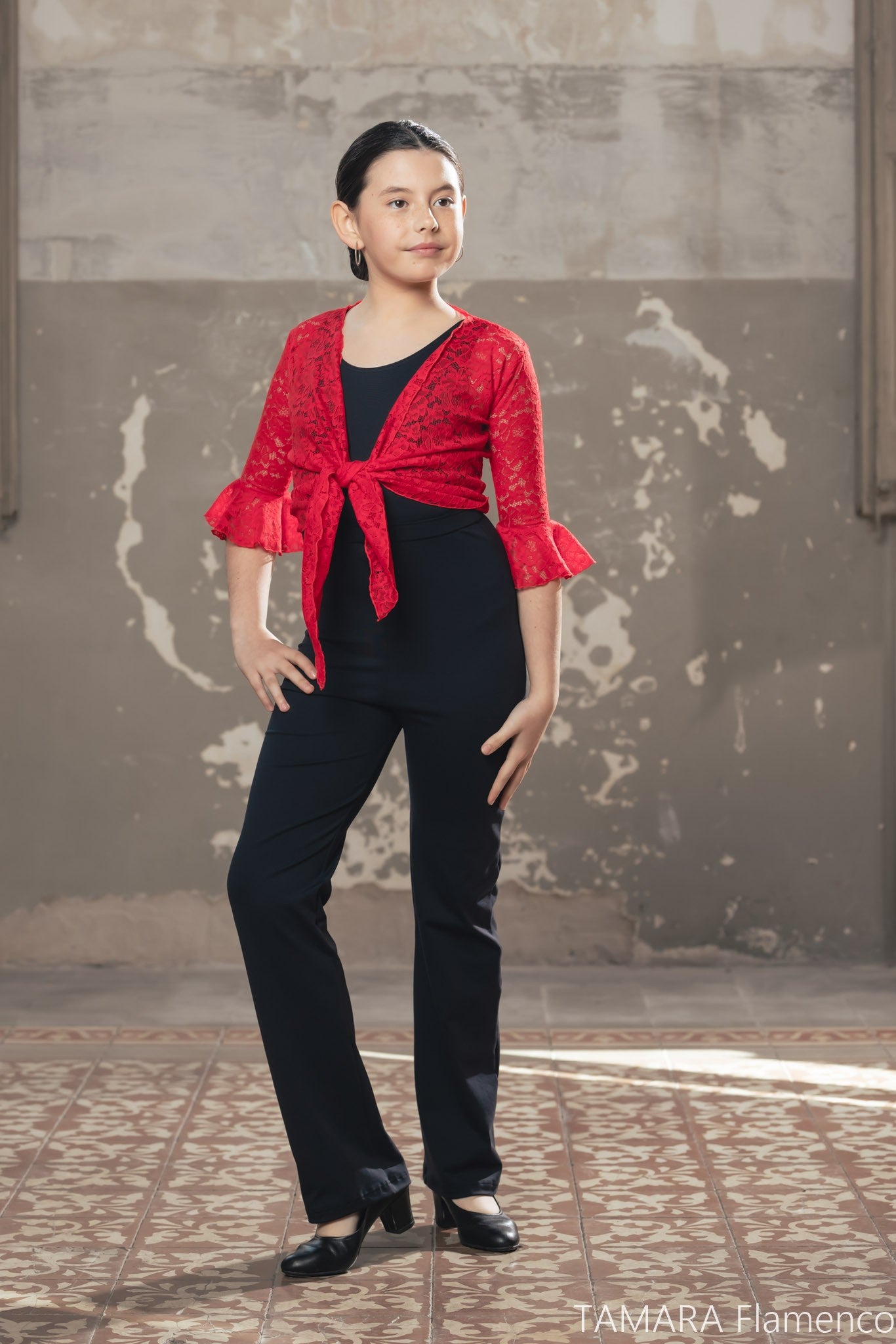 Pantalon flamenco Niña - Algodon Supplex