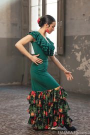 Falda flamenco Aureola - Punto elástico y crep