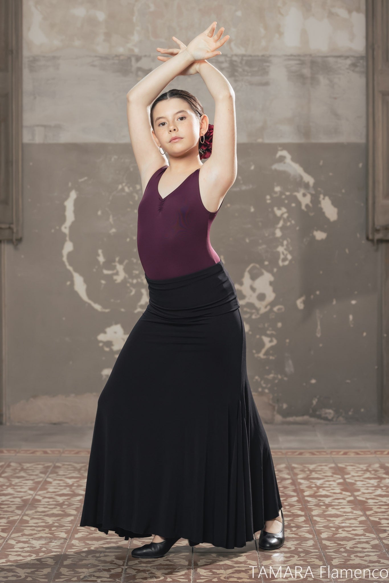 Body flamenco tiranta Orive Niña - Lycra