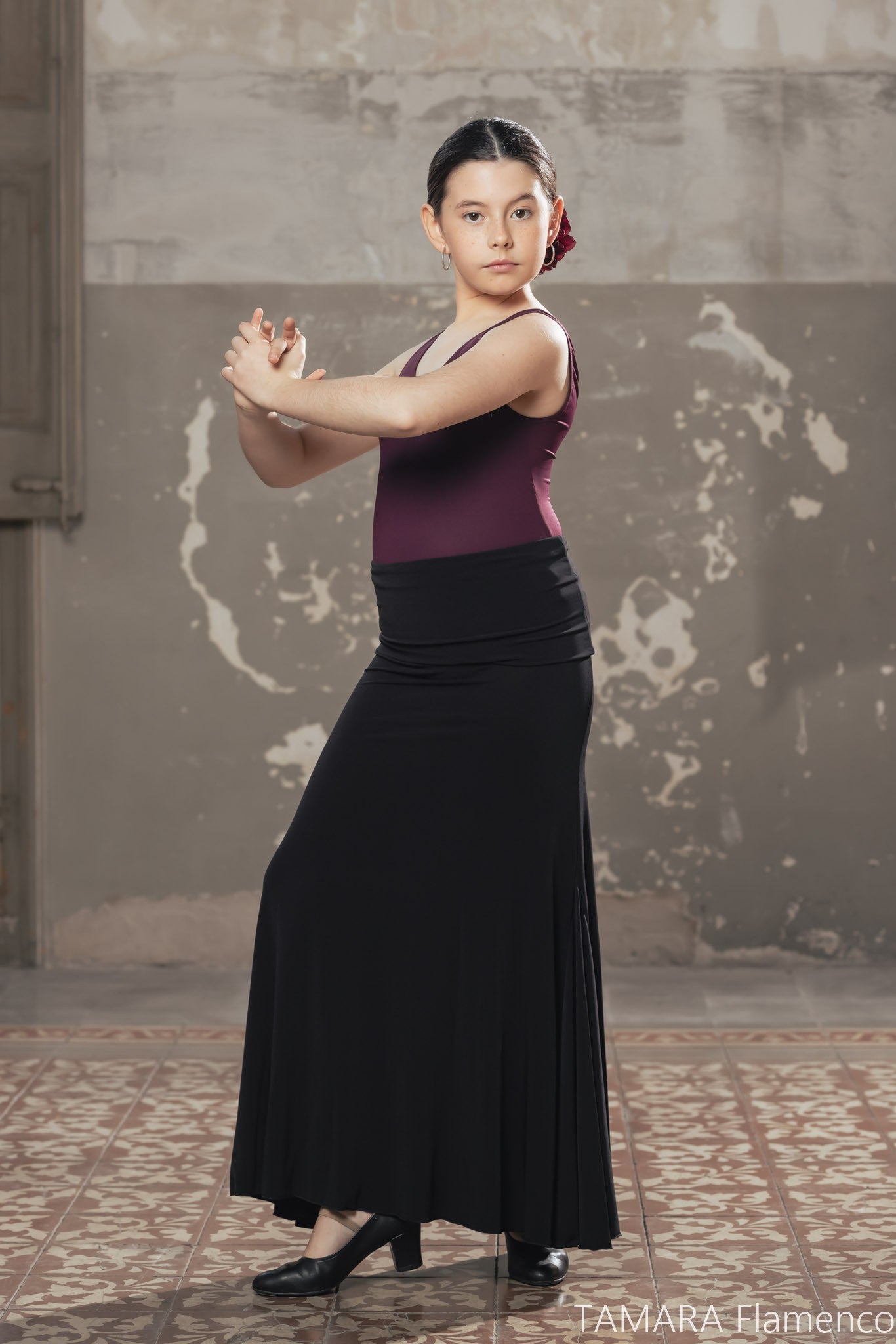 Body flamenco tiranta Orive Niña - Lycra