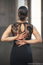 Body Ornato - Tul elastico con Terciopelo