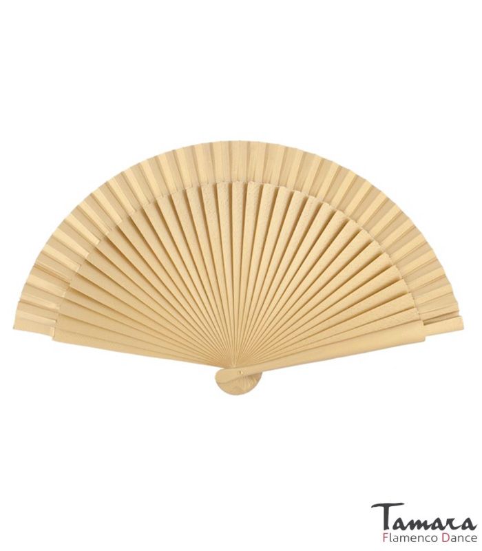 Abanico flamenco pequeño (19 cm) Metalizado Dorado/Plateado Oro