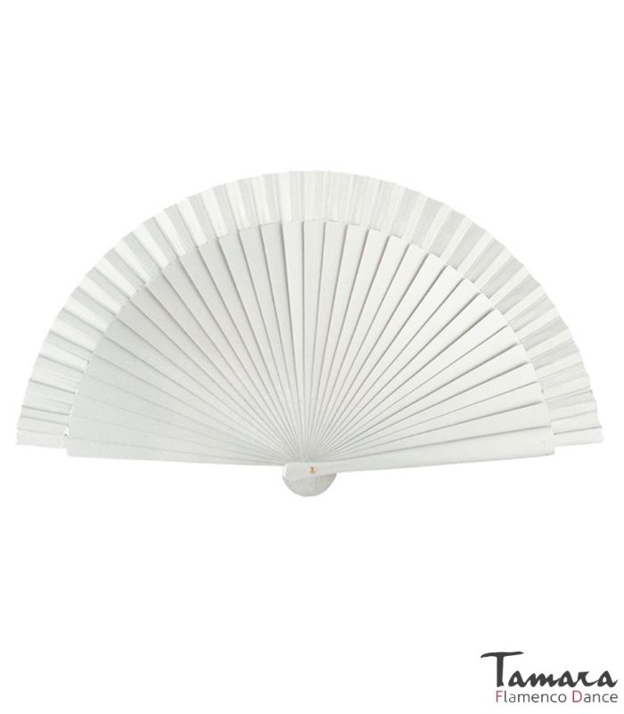 Abanico flamenco pequeño (19 cm) Metalizado Dorado/Plateado Plata