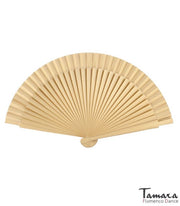 Abanico flamenco pequeño (23 cm) Metalizado Dorado/Plateado Oro