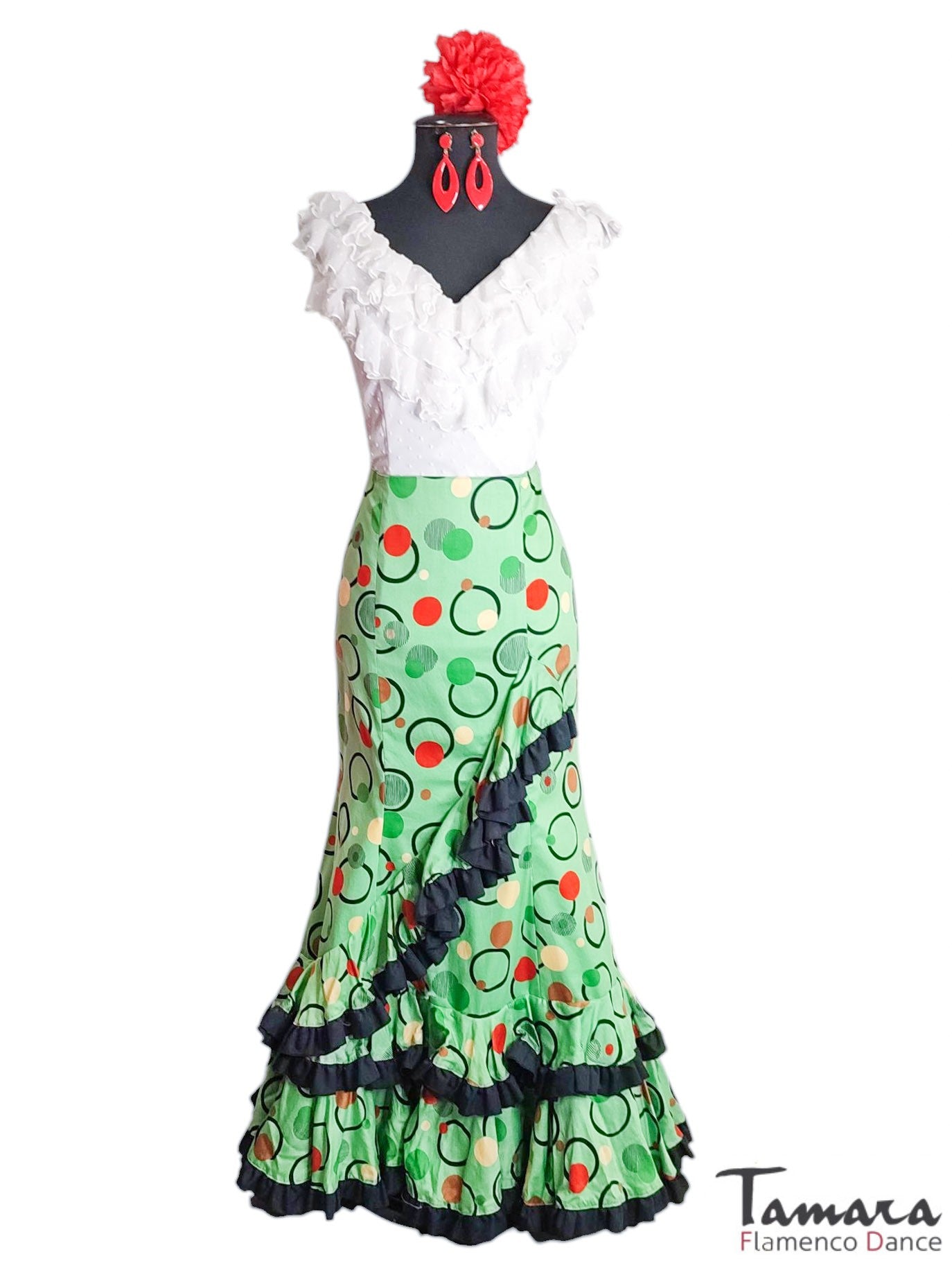 Falda andaluza flamenca Primavera Talla 42