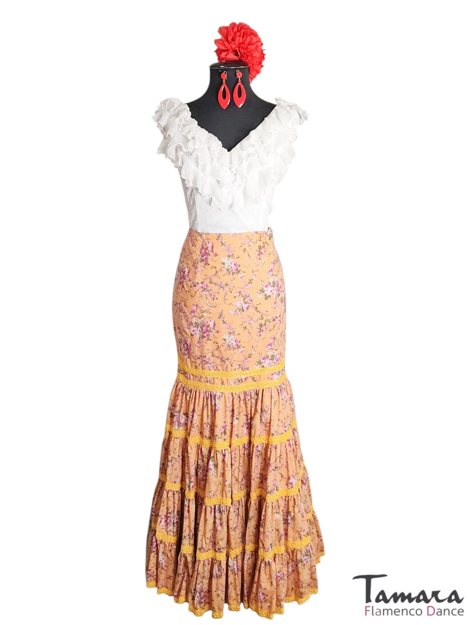 Falda flamenca Talla 44 - Romero Talla 44