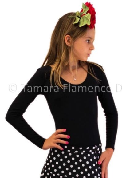 Camiseta - Lycra negra (Talla 10) 10 Negro
