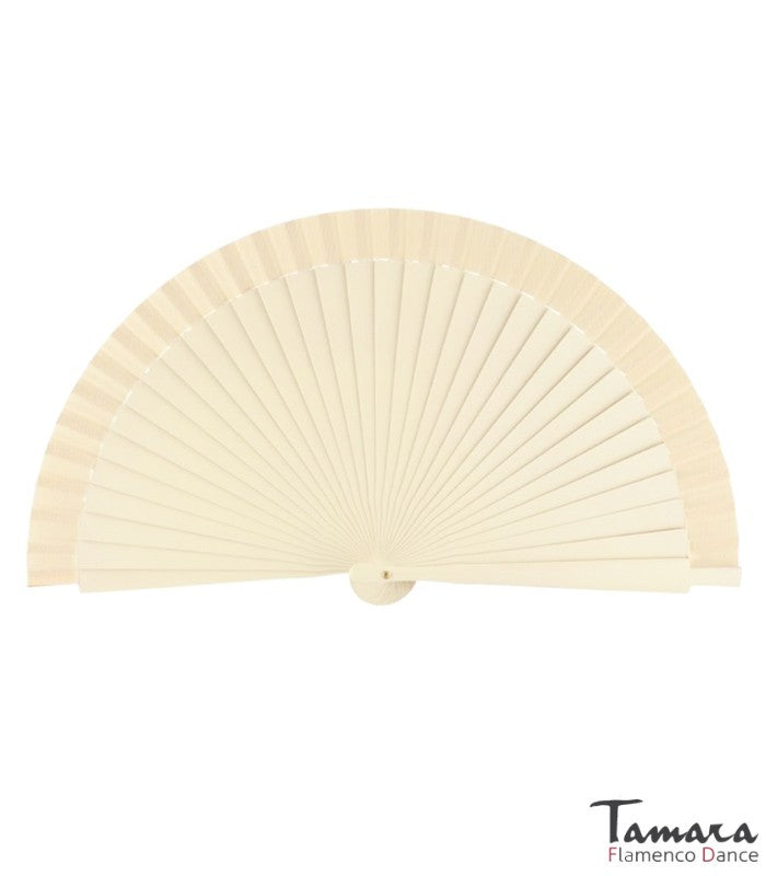 Abanico flamenco pequeño (23 cm) Marfil