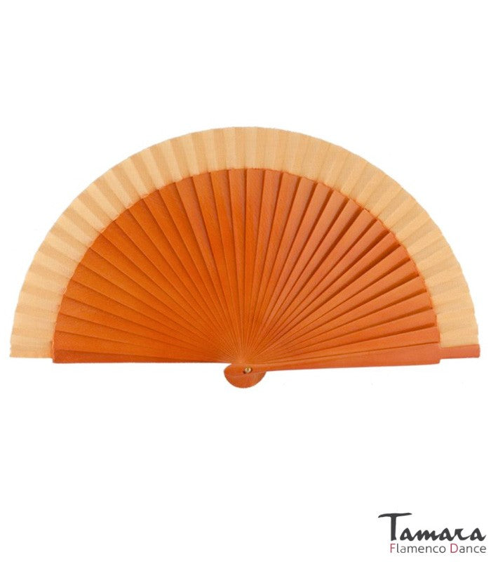 Abanico flamenco pequeño (23 cm) Marron Avellana
