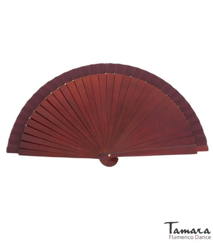 Abanico flamenco pequeño (23 cm) Burdeos