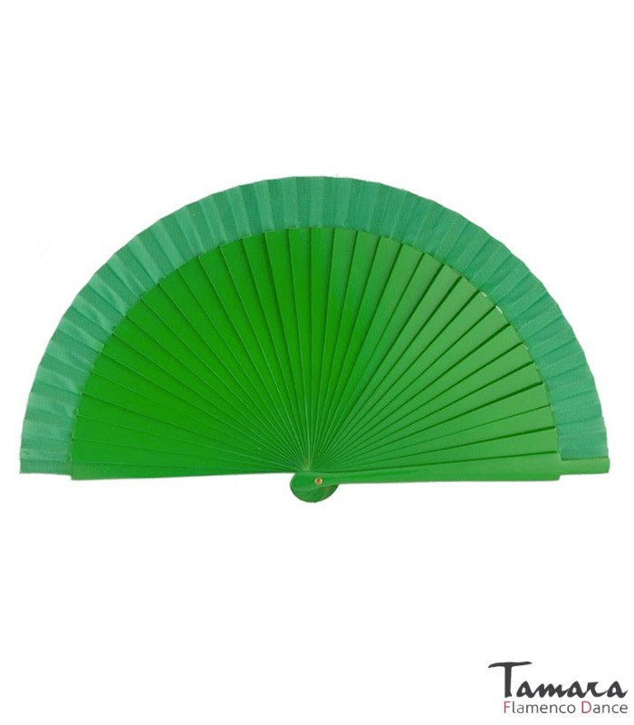 Abanico flamenco pequeño (23 cm) Verde Andalucia