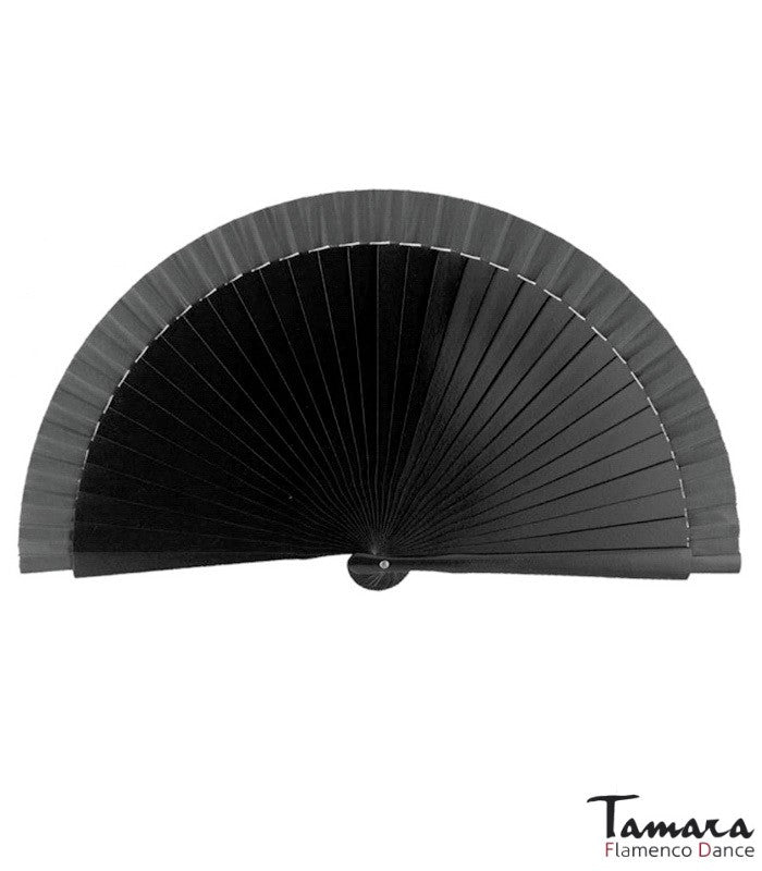Abanico flamenco pequeño (23 cm) Negro