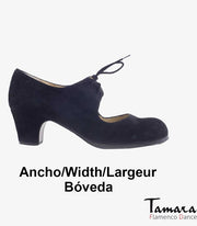 Zapatos de flamenco Cordonera Negro Boveda Clásico 5 cm