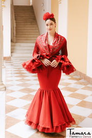 Traje de flamenca Gloriosa rojo