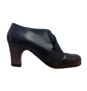 Zapatos de flamenco Cruz Negro Clásico 6 cm Madera Oscura 37.5