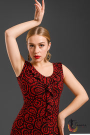 Camiseta Mariquilla - Punto elástico (XS) XS Estampado rojo