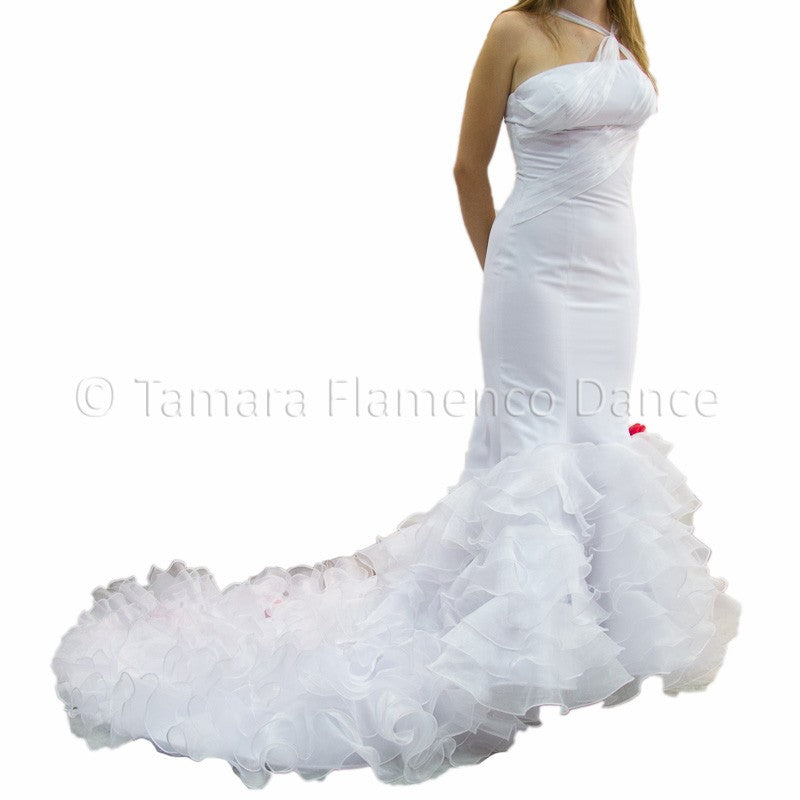 Vestido con bata de cola - Diseño Alicia