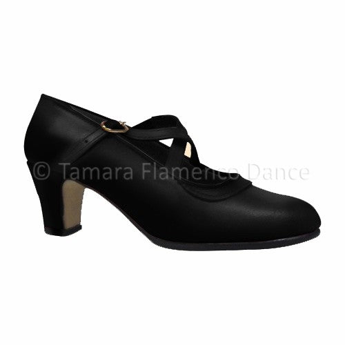 Zapatos de flamenco Semiprofesional Básico Cruzado - Piel
