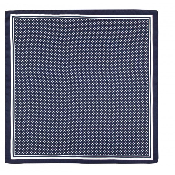 Fajin Adulto - Lunares Azul marino con lunar blanco