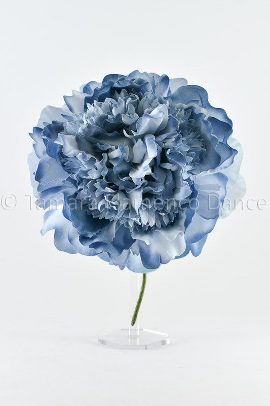 Flor Flamenca Peonía - 15 cm Azul