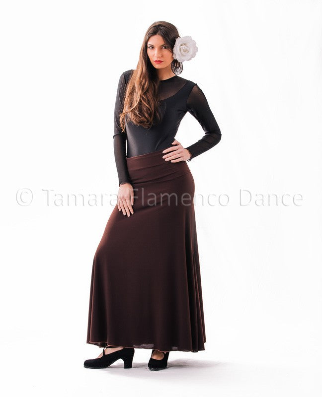 Falda flamenco Almería - Punto S Marron