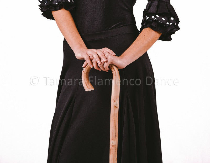 Bastón de baile flamenco castaño