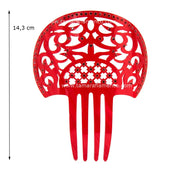 Peina Laurel - Nácar con piedras Nacar Pistacho