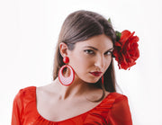 Argolla flamenca - Plástico (9x6.5 cm)